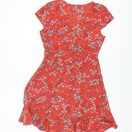 Izabel London Women's Floral Red Dress Size 10