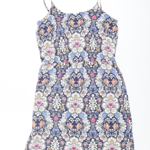Oasis Women's Multi-Colour Floral Slip Dress S