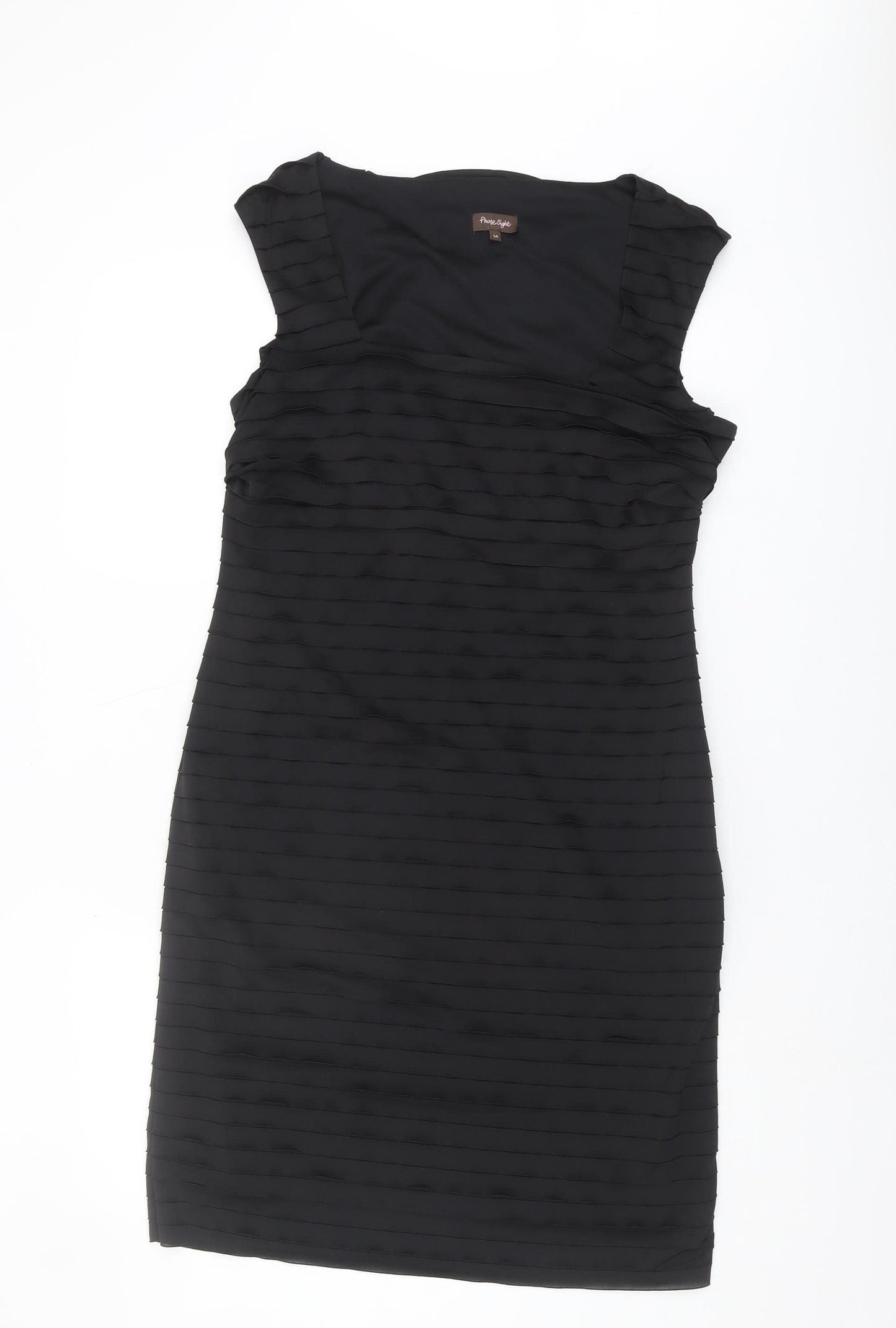 Phase Eight Women's Black Sheath Dress Size 14