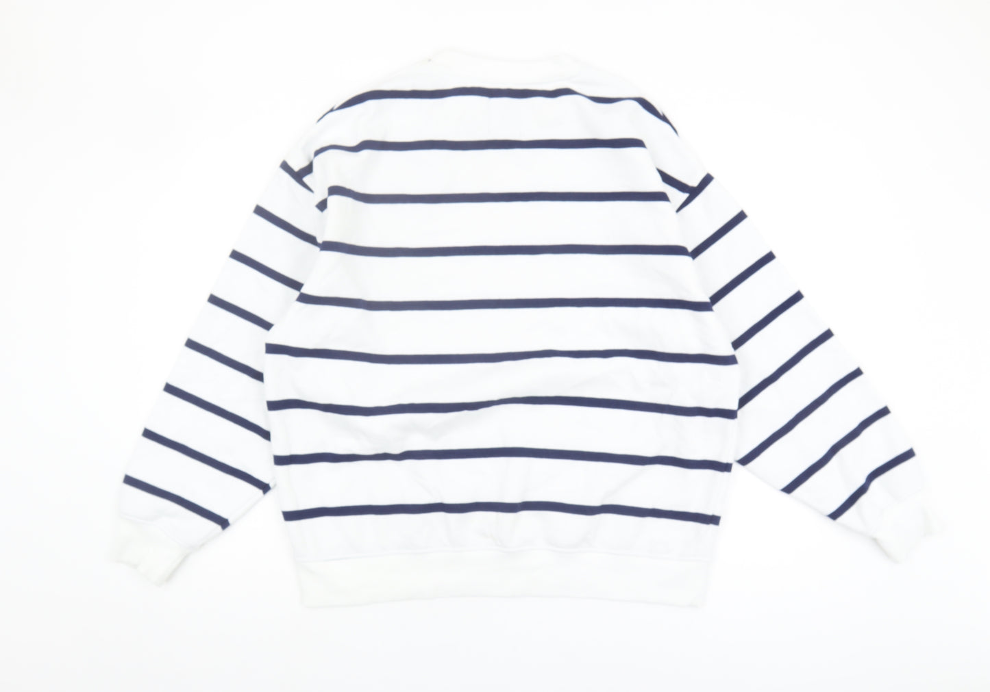 Primark Women's White Striped Disney Sweatshirt S
