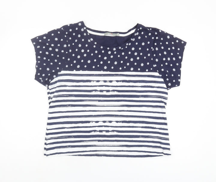 Peter Storm Women's Blue T-Shirt, Size 18, Short Sleeve