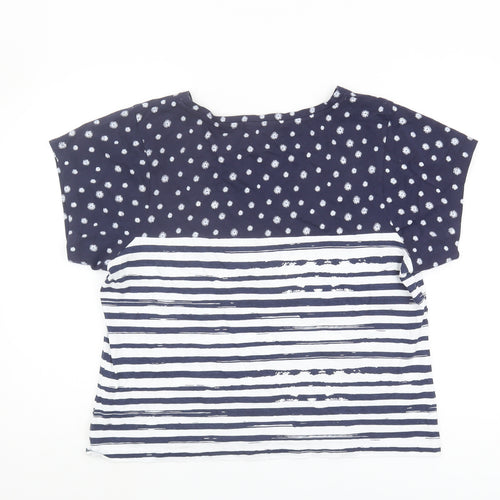 Peter Storm Women's Blue T-Shirt, Size 18, Short Sleeve