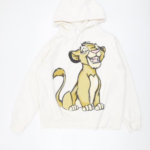 Disney Women's White Lion King Hoodie, M, Pullover