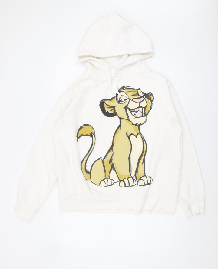 Disney Women's White Lion King Hoodie, M, Pullover