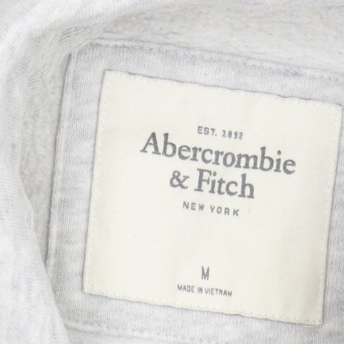 Abercrombie & Fitch Women's Grey M Full Zip Hoodie