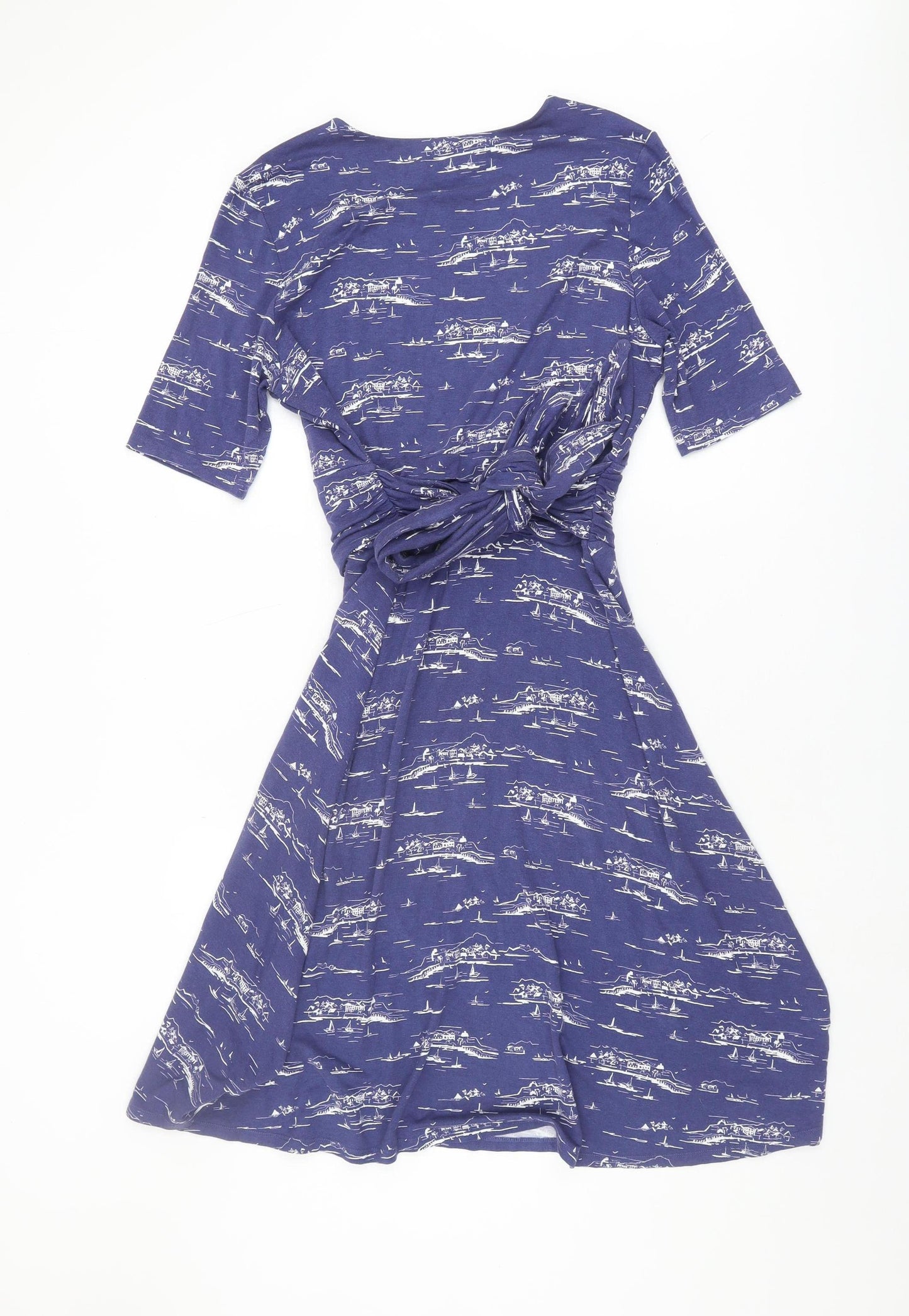 Hobbs Women's Blue A-Line Dress, Size 14, Knee Length