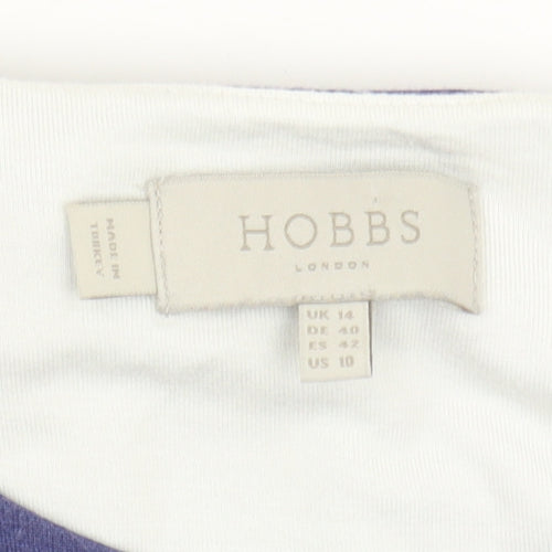 Hobbs Women's Blue A-Line Dress, Size 14, Knee Length