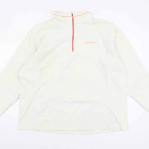 Craghoppers Unisex White Fleece 1/2 Zip Sweatshirt