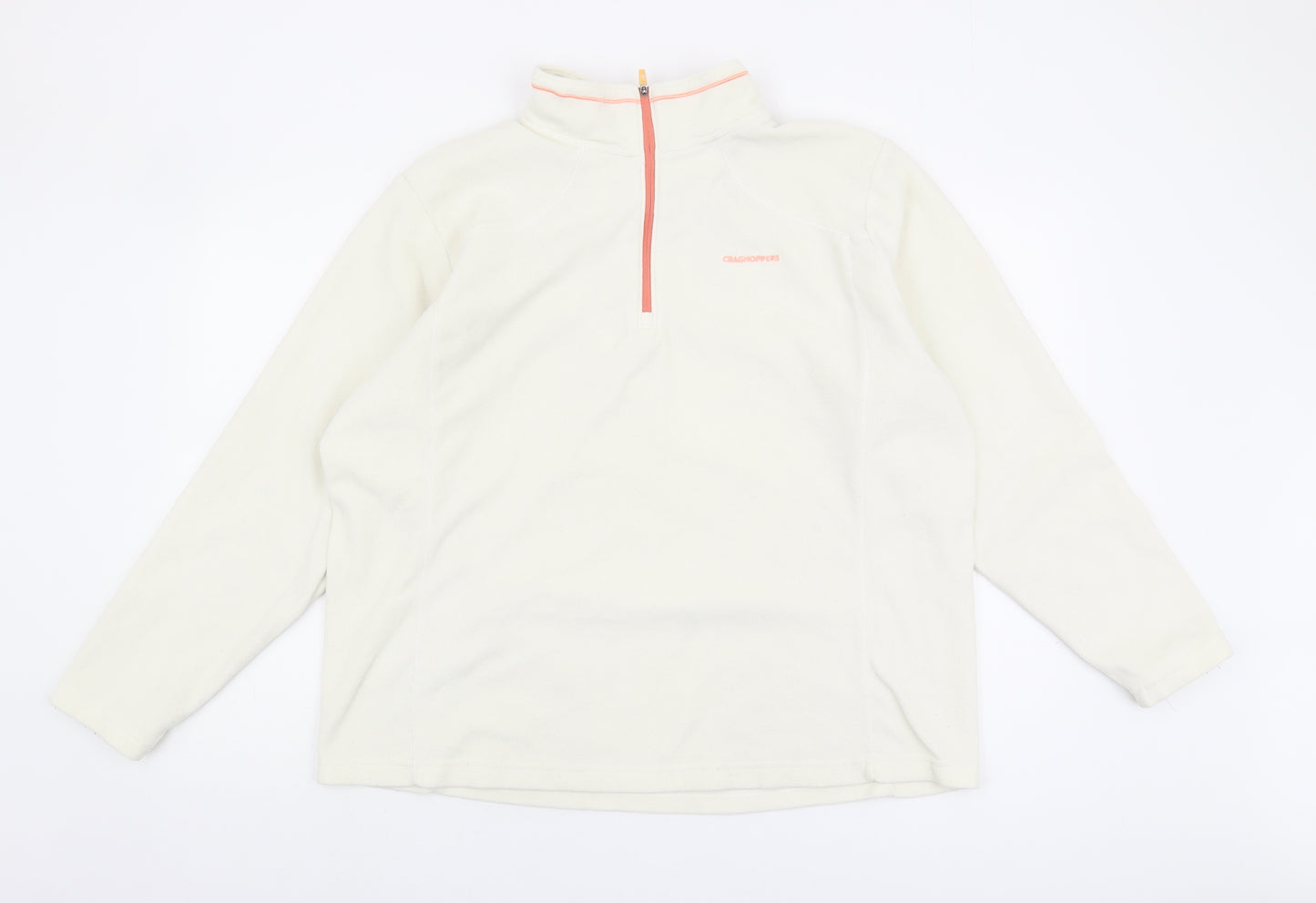 Craghoppers Unisex White Fleece 1/2 Zip Sweatshirt