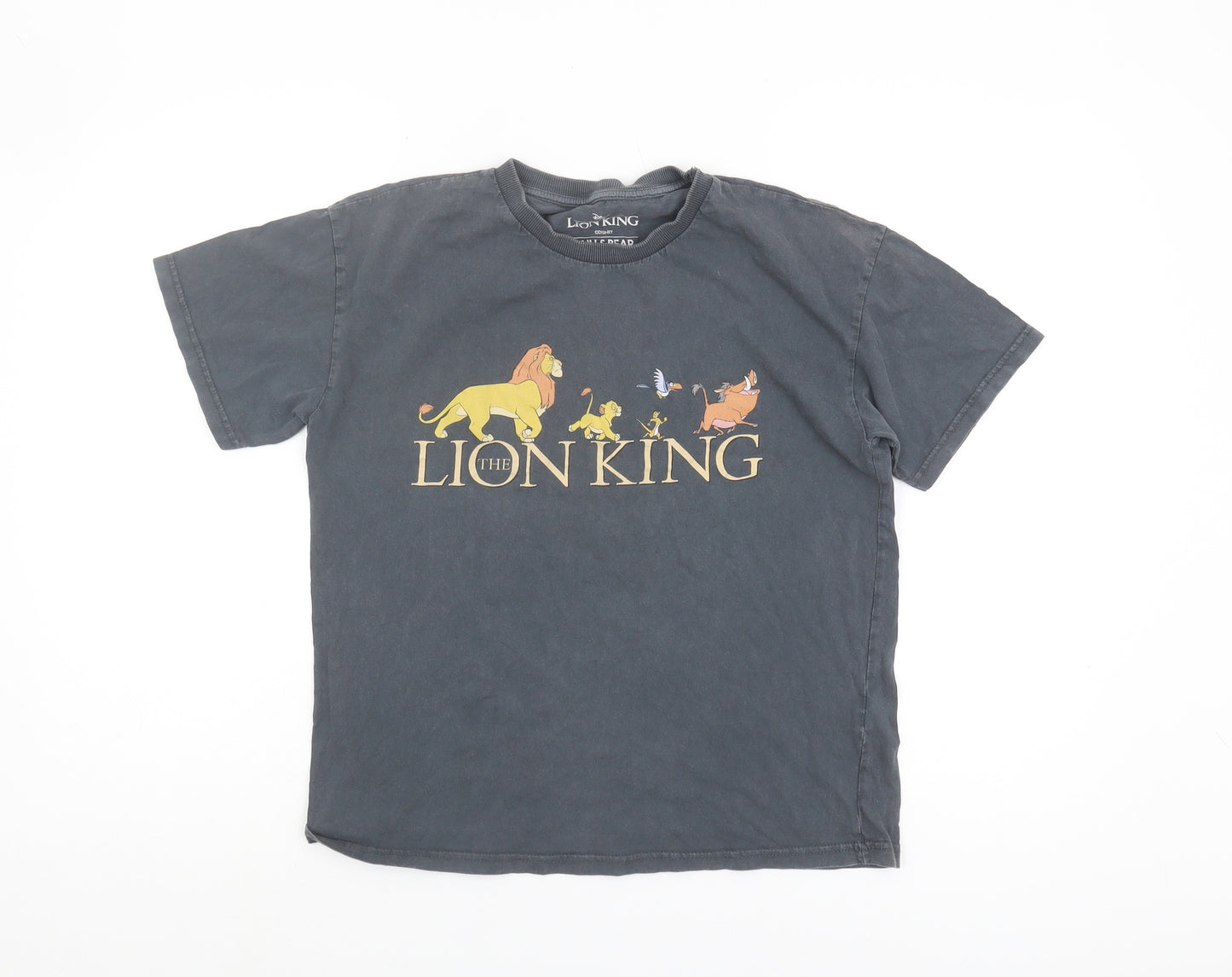 Pull&Bear Lion King T-Shirt Black S Unisex Casual
