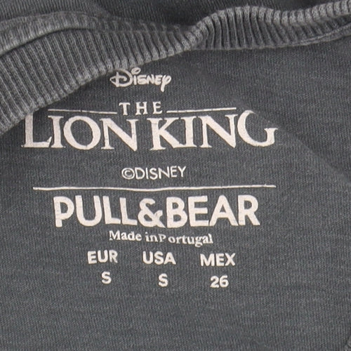 Pull&Bear Lion King T-Shirt Black S Unisex Casual