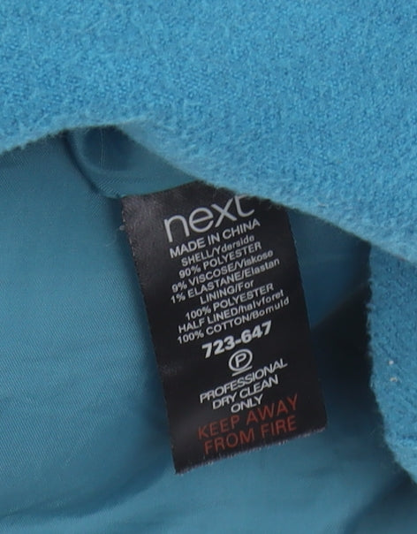 Next Women's Blue Hooded Duffle Coat Size 6