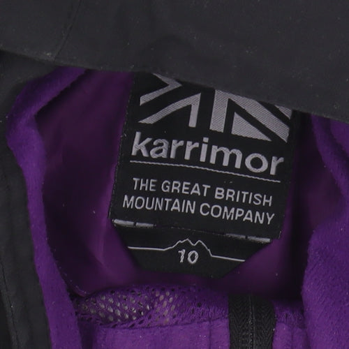 Karrimor Women's Black Hooded Jacket Size 10