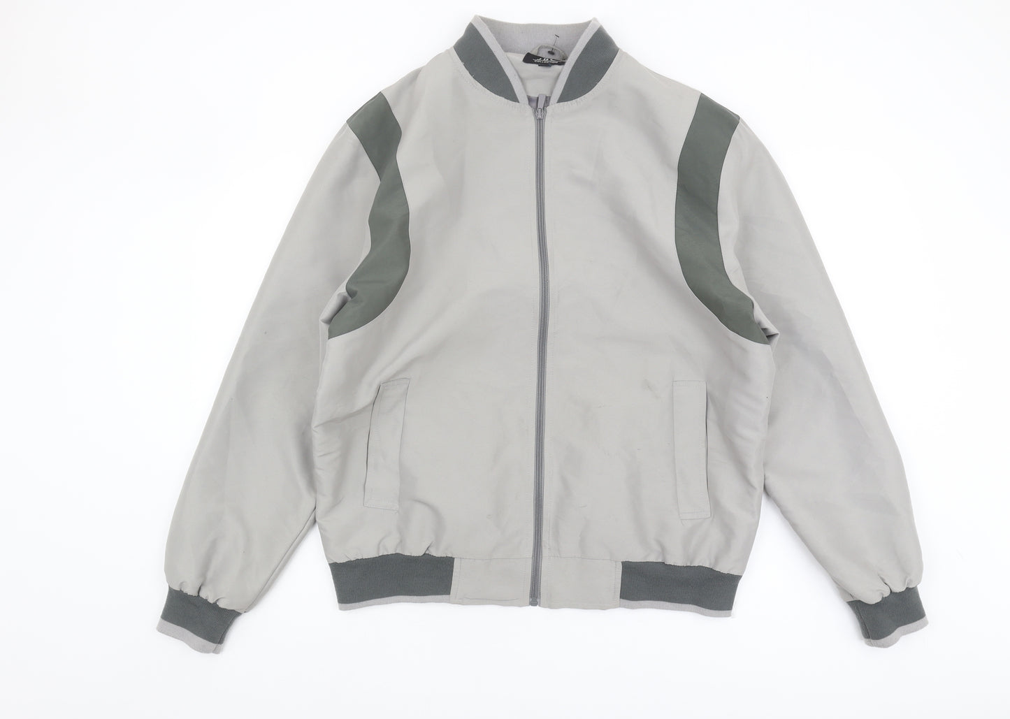 JBC Collection Men’s Grey Bomber Jacket Size L