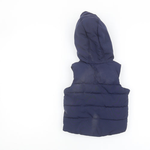 Junior J Unisex Blue Puffer Jacket 12-18M Hooded Winter