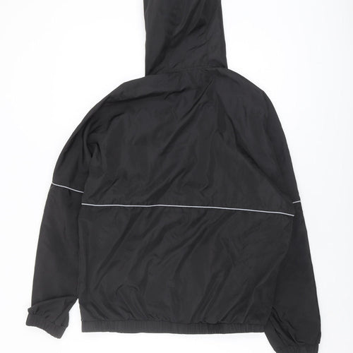 Night Addict Women's Black Hooded Windbreaker Jacket M