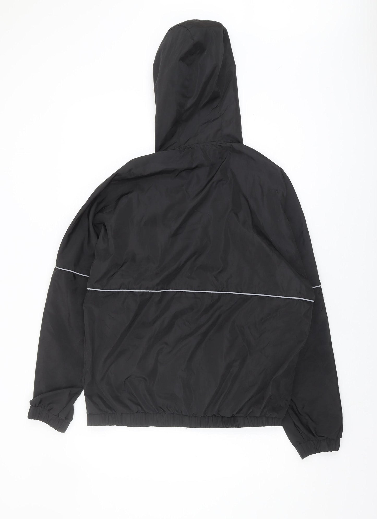Night Addict Women's Black Hooded Windbreaker Jacket M