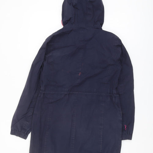 Joules Women's Blue Parka XS Waterproof Coat