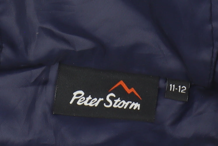 Peter Storm Boys Blue Hooded Puffer Jacket 11-12 Years