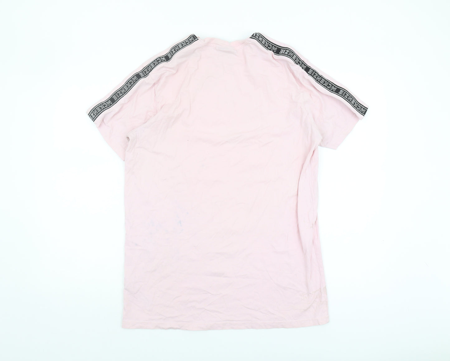 McKenzie Men's Pink Cotton Short Sleeve T-Shirt M