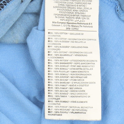 Nike Men's Blue Medium V-Neck T-Shirt