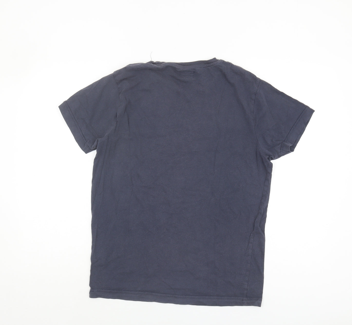 Jack & Jones Men's Blue T-Shirt, M, Graphic Print