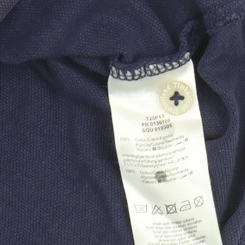Timberland Boys Blue Polo T-Shirt 10 Years