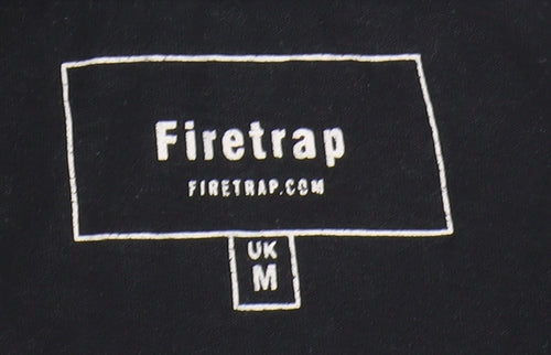 Firetrap Men's Black Medium Crew Neck T-Shirt