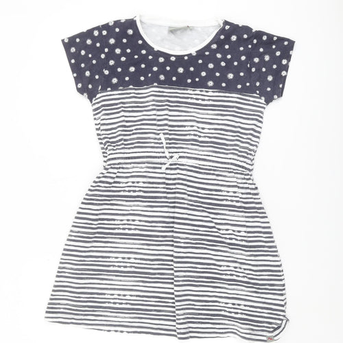 Peter Storm Girls Blue Striped T-Shirt Dress - 13 Years