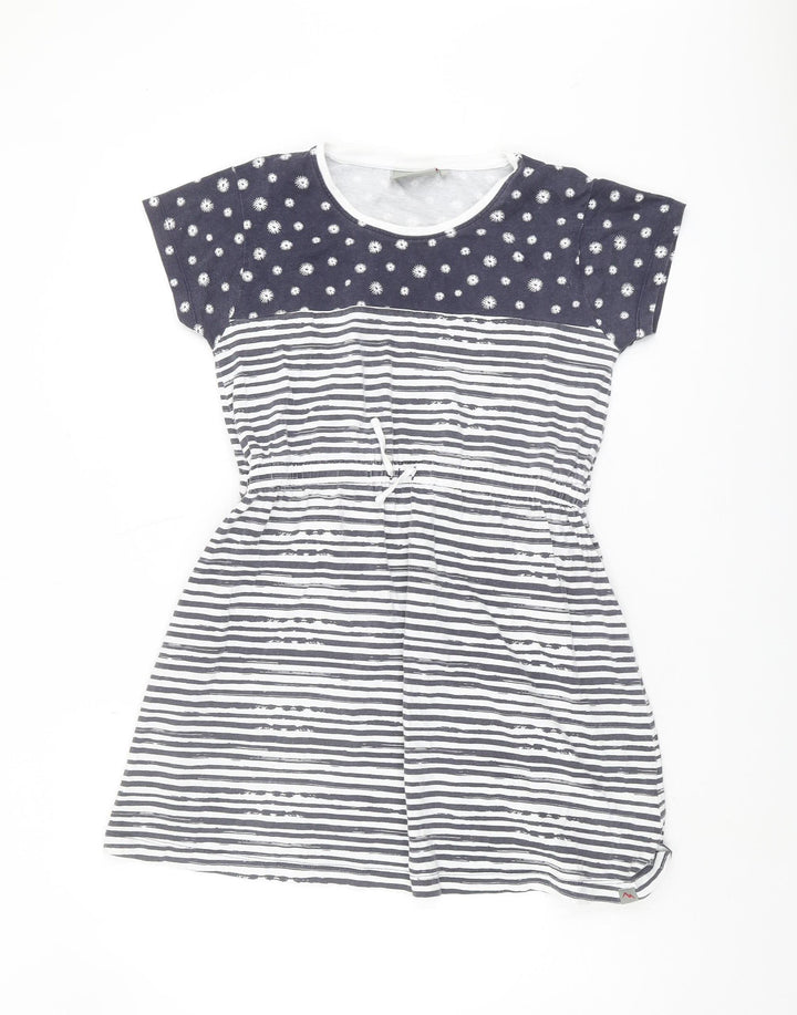 Peter Storm Girls Blue Striped T-Shirt Dress - 13 Years