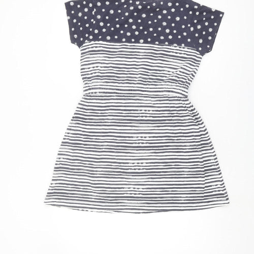 Peter Storm Girls Blue Striped T-Shirt Dress - 13 Years