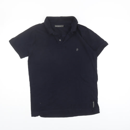 French Connection Men's Black Polo Shirt S