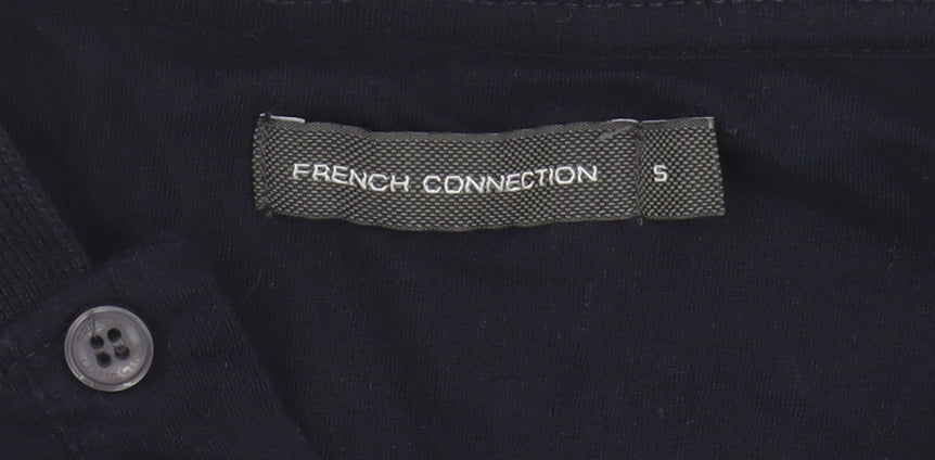 French Connection Men's Black Polo Shirt S