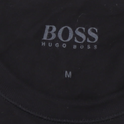 Boss Men's Black Cotton Crew Neck T-Shirt M