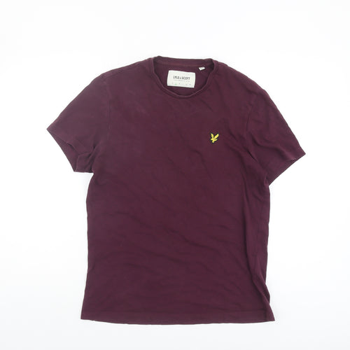 Lyle & Scott Men's Purple Cotton T-Shirt Size S