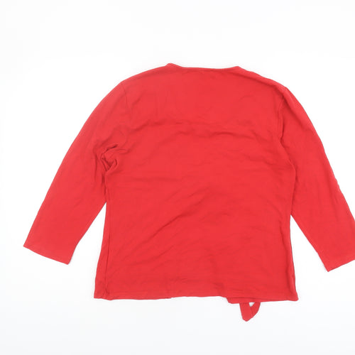 Viyella Women's Red Tunic Blouse, M, Stylish and Casual