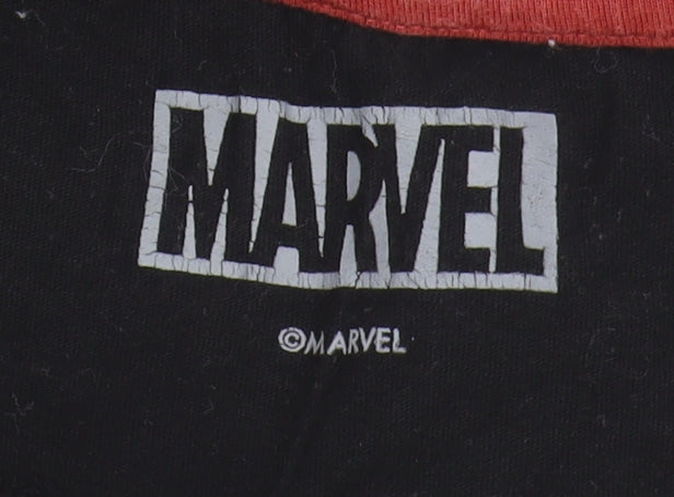 Marvel Black XXL Men's T-Shirt - Comfortable Cotton
