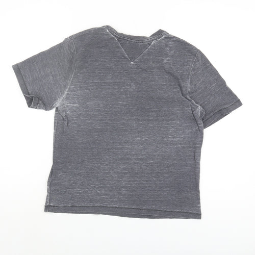 Tommy Jeans Unisex Grey T-Shirt, Size S, Casual Style