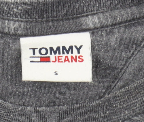 Tommy Jeans Unisex Grey T-Shirt, Size S, Casual Style