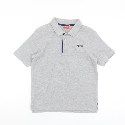 Slazenger Boys' Grey Polo Shirt, 9-10 Years, Casual