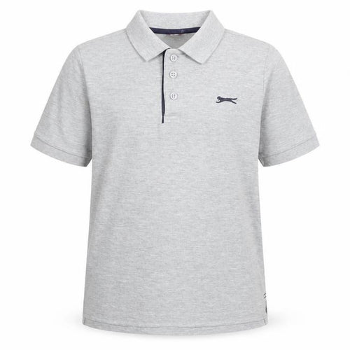 Slazenger Boys' Grey Polo Shirt, 9-10 Years, Casual