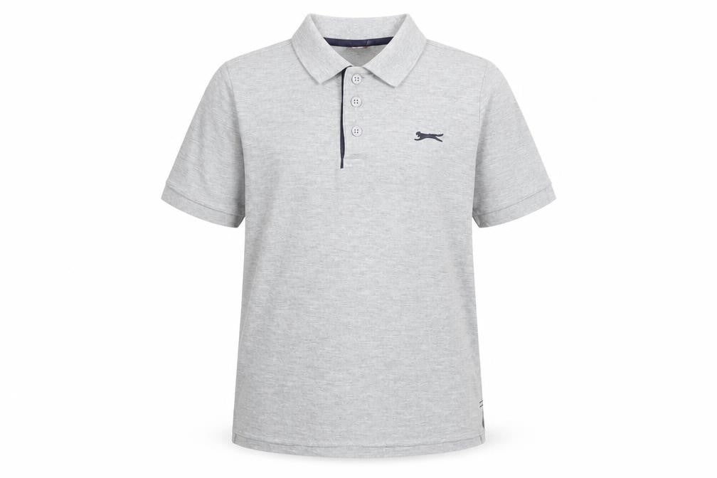 Slazenger Boys' Grey Polo Shirt, 9-10 Years, Casual