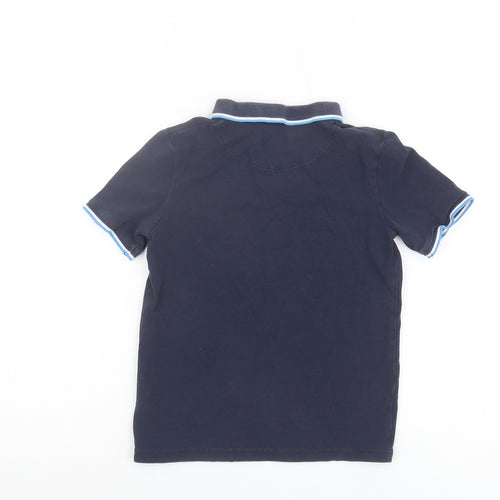 Penguin Boys Blue Polo Shirt 8-9 Years, Short Sleeve, Logo Accent