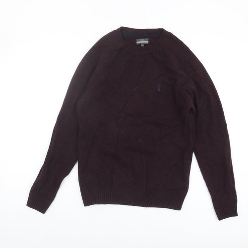Next Women's Brown Wool XS Pullover Jumper