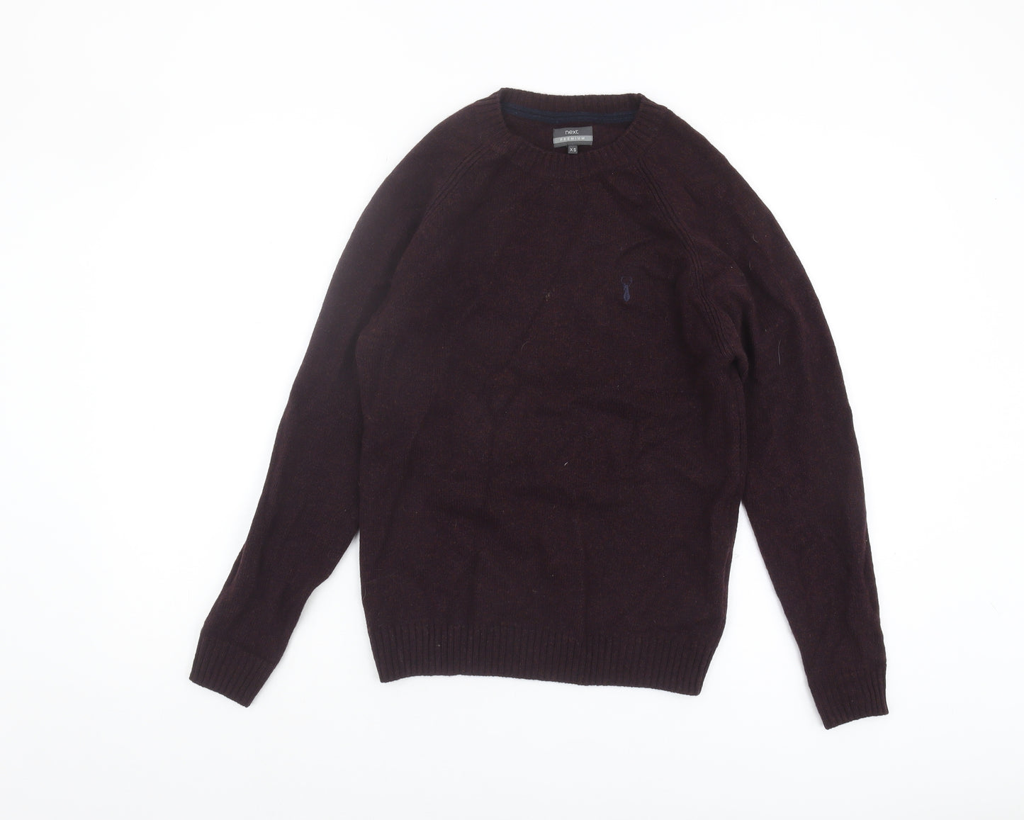 Next Women's Brown Wool XS Pullover Jumper