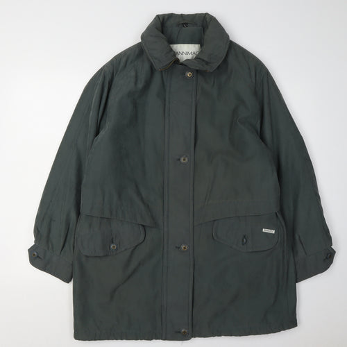 Dannimac Women's Long Coat Green L - Casual Autumn