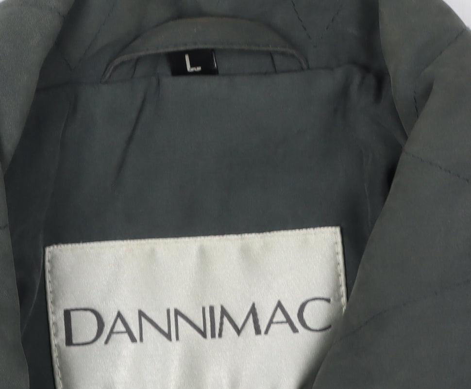Dannimac Women's Long Coat Green L - Casual Autumn