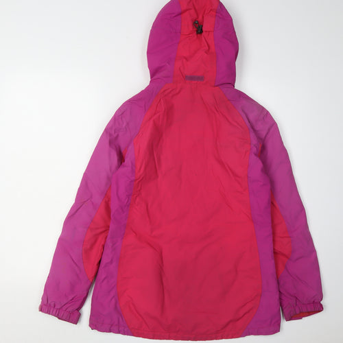 Peter Storm Women's Pink Rain Coat Size 10 Hooded Jacket