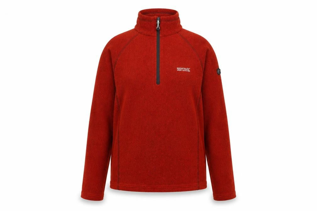 Front view of Regatta unisex red sweatshirt uk 8 lightweight outdoor