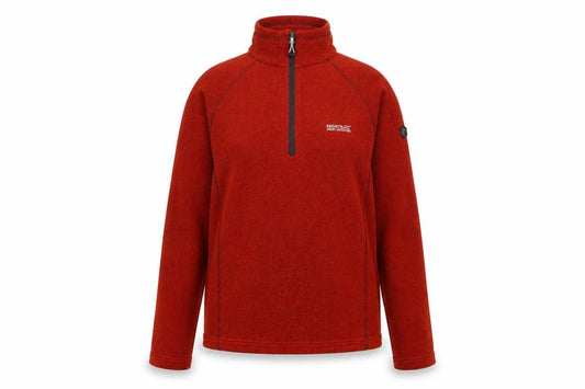 Front view of Regatta unisex red sweatshirt uk 8 lightweight outdoor